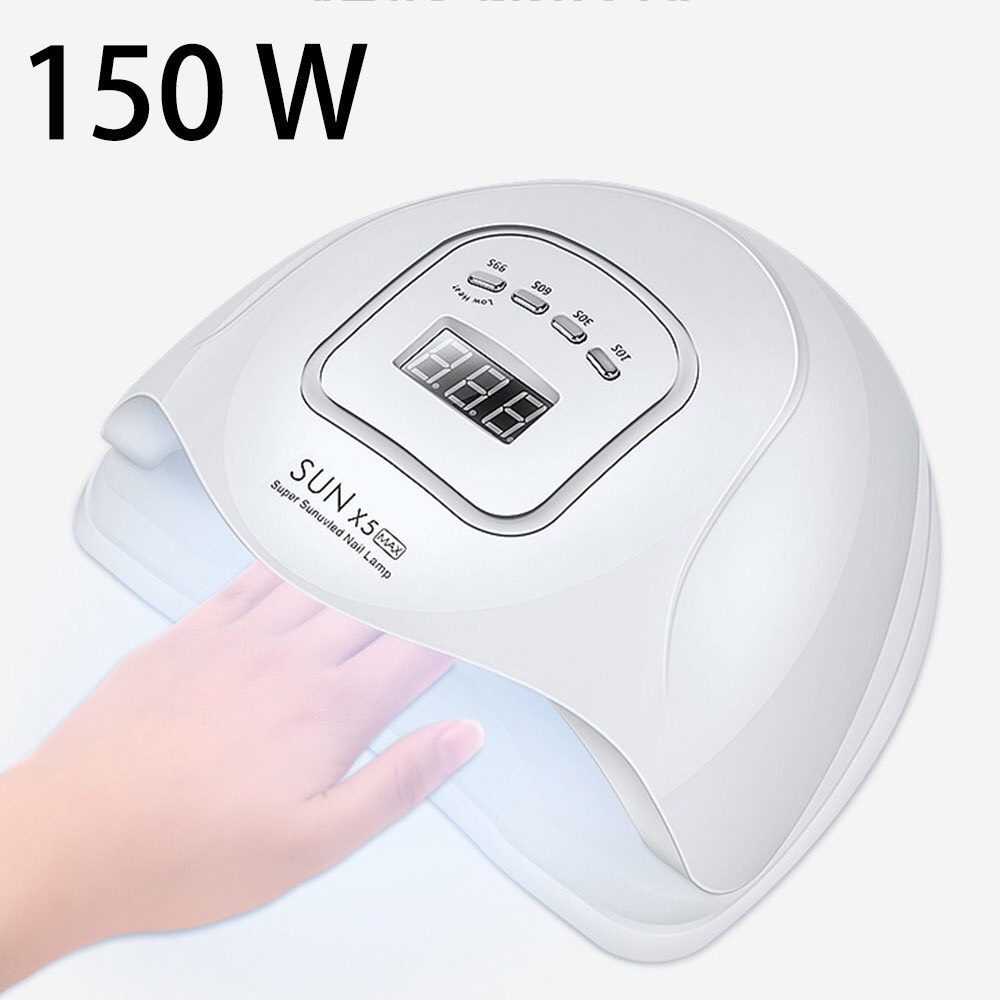 Máy hơ gel sun x5 max 150w 36 bóng sun x5 max 150w 45 bóng đèn hơ uv/led hơ móng dụng cụ làm nail