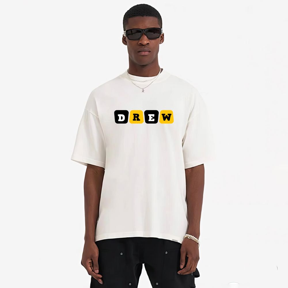 Áo thun Drew nam nữ hình in local brand Unisex form rộng, chất vải thun cotton 100% the1997
