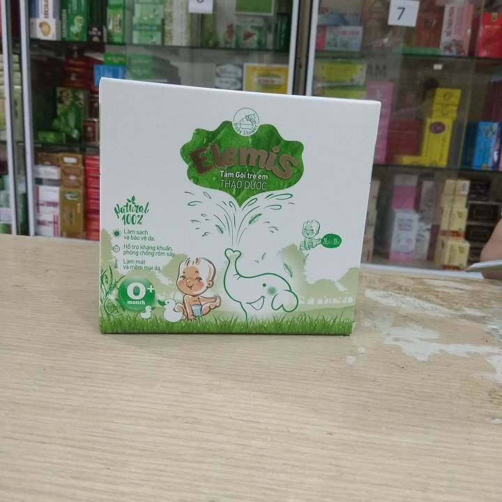 [ Hộp dạng gói tiện lợi ]Tắm gội thảo dược trẻ em ELEMIS của Dược Khoa-Chống rôm sảy,mềm mại và sạch da cho bé yêu
