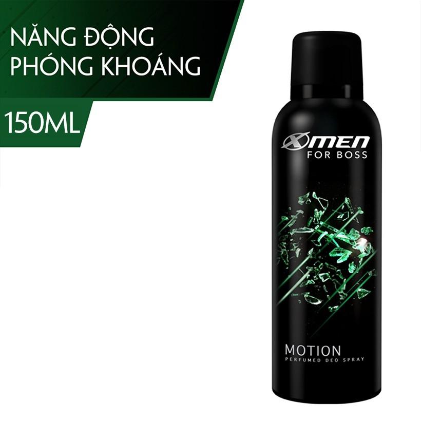 [HCM]Xịt khử mùi cao cấp nước hoa X-men Boss Motion 150ml-Khử mùi mồ hôi - Hương nước hoa nam tính