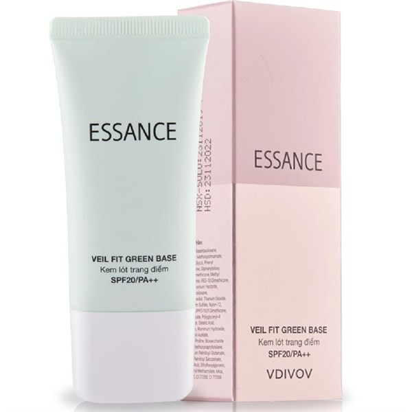 Kem lót trang điểm siêu mịn Essance - Veil Fit Green Base spf20 /pa++ 30g, cam kết hàng đúng mô tả, chất lượng đảm bảo an toàn đến sức khỏe người sử dụng, đa dạng mẫu mã