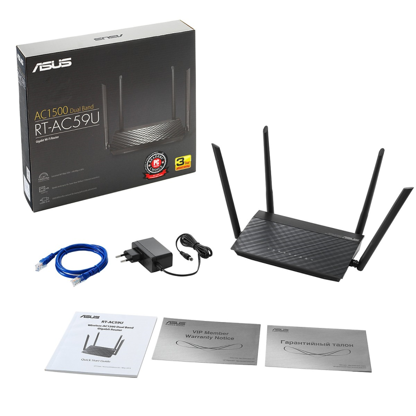 Router wifi asus rt-ac59u wireless ac1500mbps