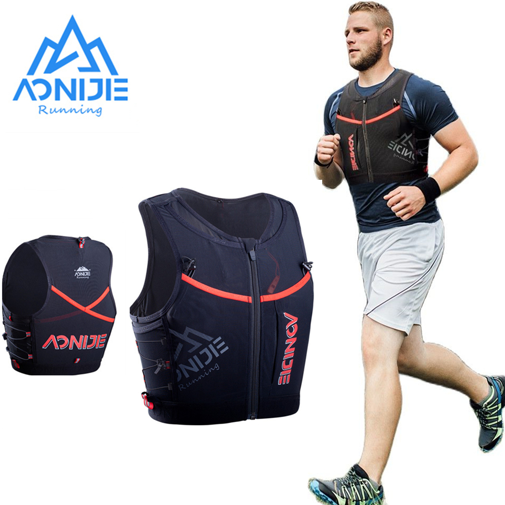 AONIJIE C9106 10L Vest chạy bộ Thể thao khô nhanh Ba lô Hydration Pack Túi đựng áo vest có dây kéo để đi bộ đường dài Chạy đua Marathon