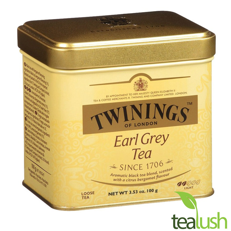 Trà lá Twinings Earl Grey – Trà hộp thiếc cao cấp 100gr (LOOSE TEA)