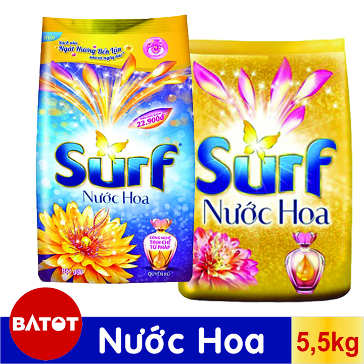 Bột Giặt Surf Hương Nước Hoa Quyến Rũ 5,3kg