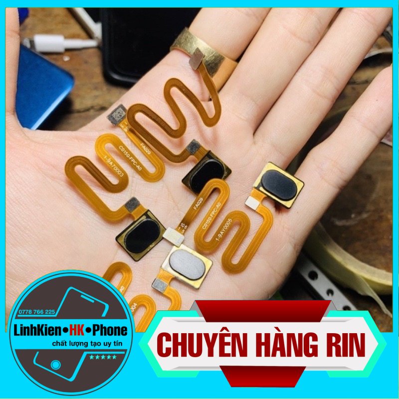 Vân tay oppo a5 2020 / a9 2020 rin bóc máy,màu đen,màu trắng
