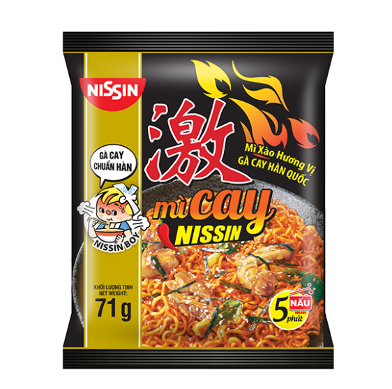 Mì cay nissin - thùng 30 gói vị gà cay - chuẩn vị hàn quốc