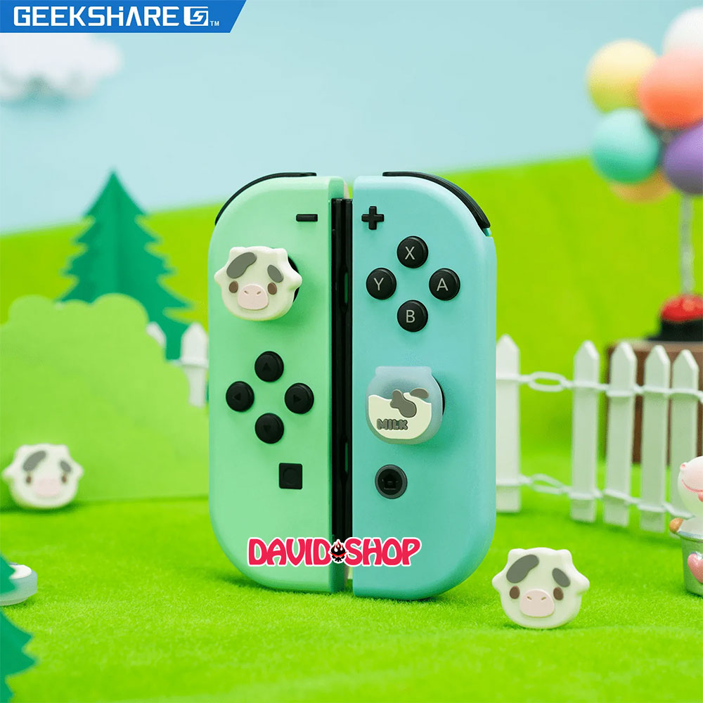 Núm bọc analog bò sữa cho joy-con - nintendo switch oled, v1, v2, lite