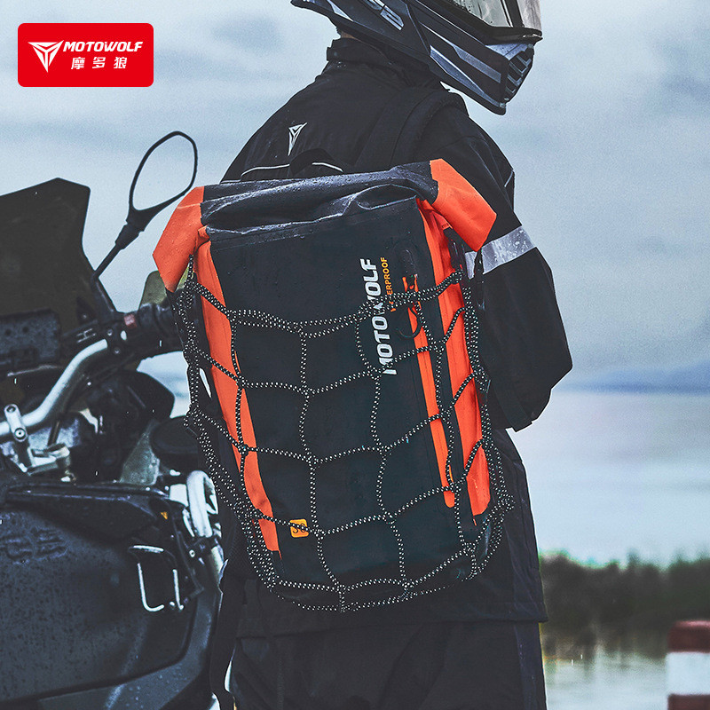 Balo đi phượt du lịch chống nước cao cấp dung tích 30l motowolf chính hãng - mdl0714