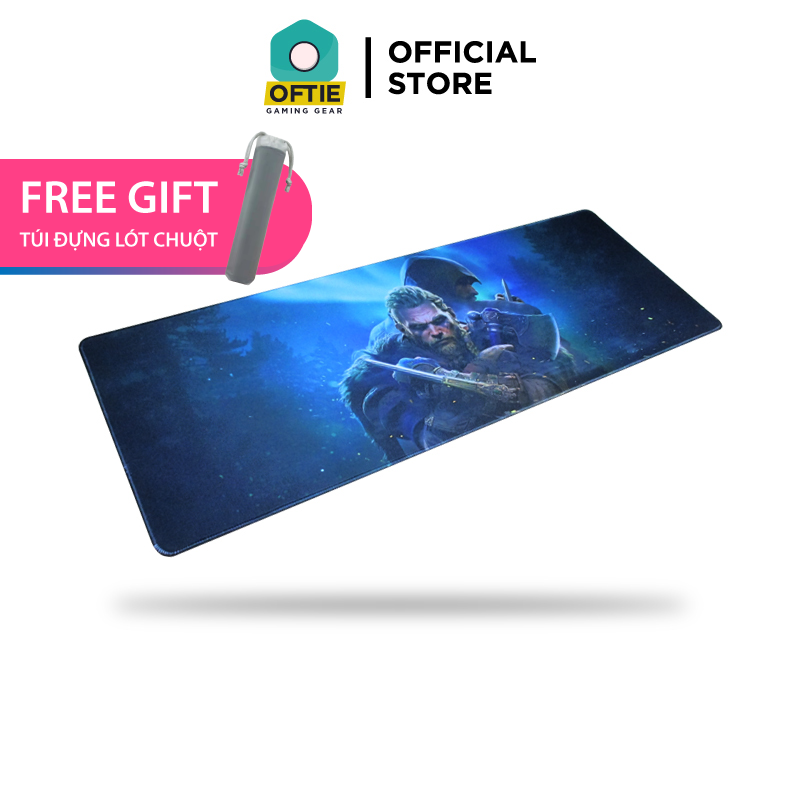 Lót chuột cỡ lớn gaming ASSASSIN'S CREED VALHALLA 80x30cm dày dặn 3mm speed chuột