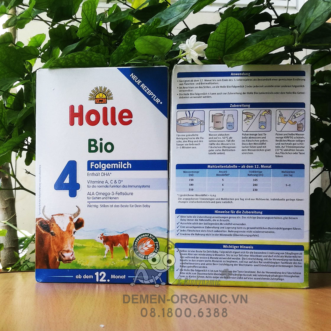 Sữa bò hữu cơ holle số 4