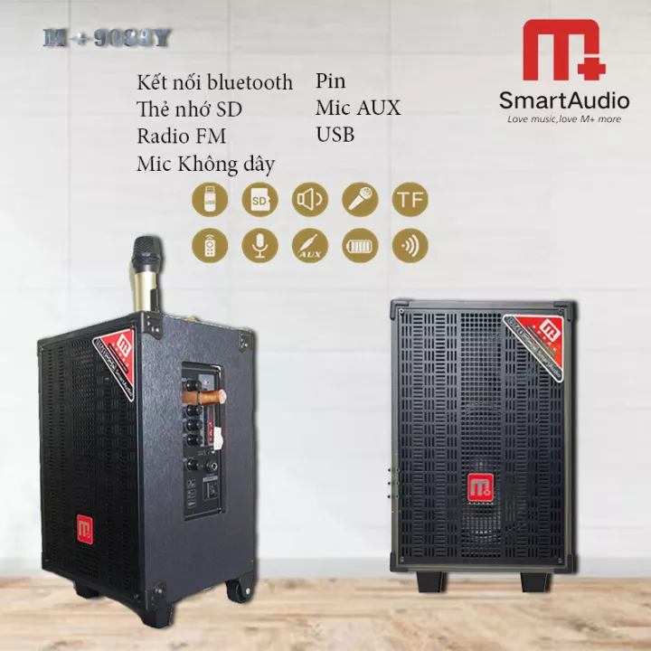 Loa Di Động Loa Karaoke Bluetooth Loa Kéo Malata Bluetooth Cao Cấp Thùng Loa Làm Bằng Gỗ Chất Âm Hoàn Hảo Bluetooth 5.0 Kích Thước Nhỏ Gọn Loa Karaoke Ngoài Trời Du Lịch