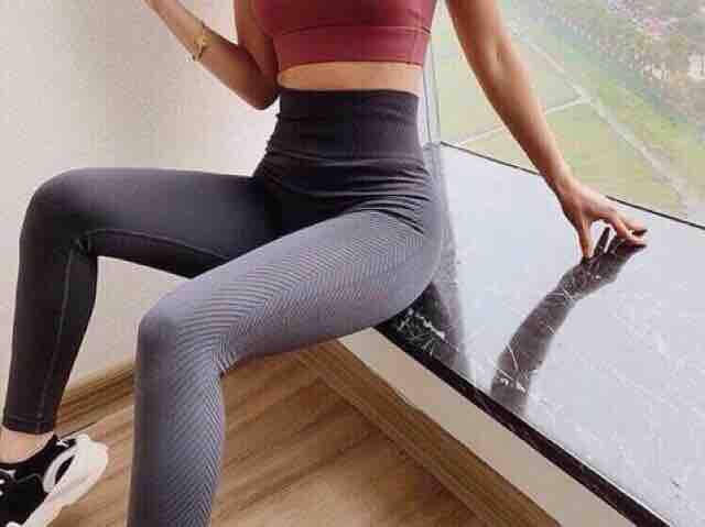 [HCM]Quần  NaQi tâp gym nữ lưng cao vải dệt
