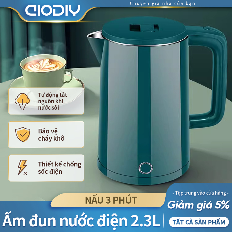 Electric kettle 2.3L/2.0L large capacity 304 stainless steel fast boiling electric kettle brand new household electric kettle