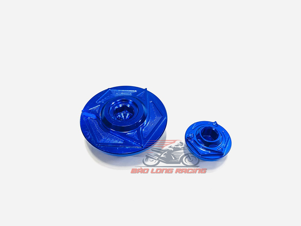 Ốc Mâm Lửa 3 đao Xoáy kiểu GR5 gắn xe máy Wave,Dream,Winner,Sonic......màu Xanh Dương