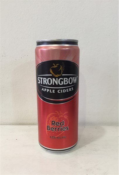 Nước táo lên men StrongBow vị Dâu Đỏ 330ml (lon)