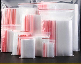 TÚI ZIP CHỈ ĐỎ - bán lẻ 100 gram túi zip dày đẹp - dùng đựng gia vị thực phẩm an toàn hợp vệ sinh tiện dụng