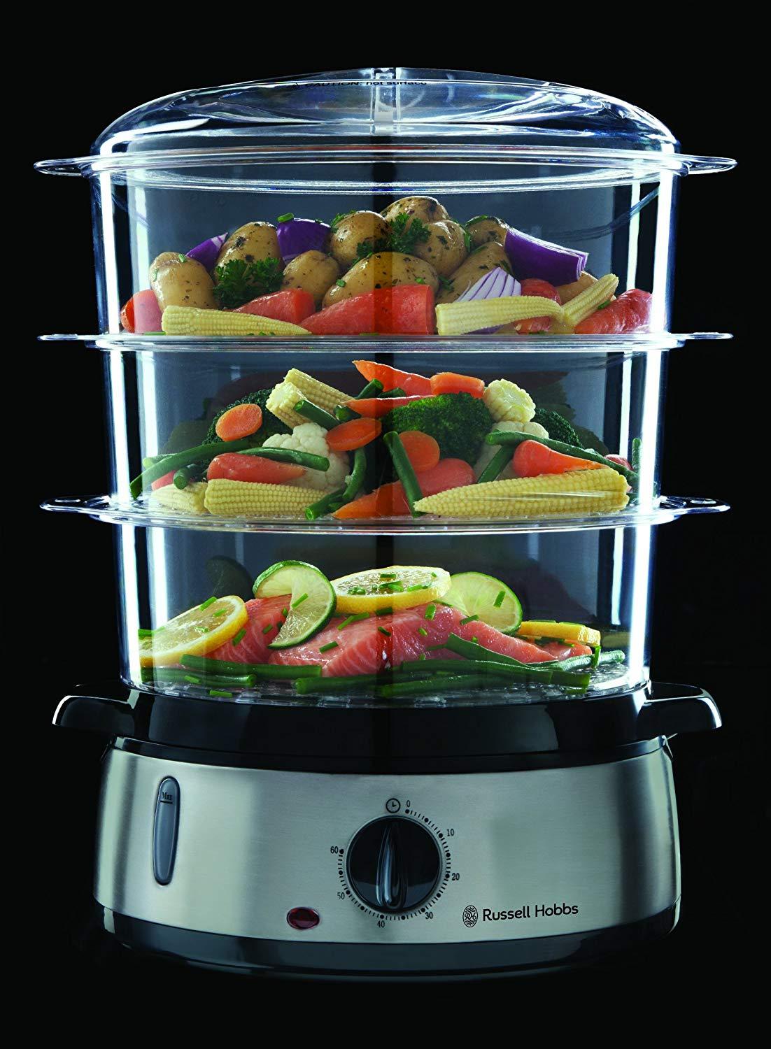 Nồi hấp 3 tầng Russel Hobbs