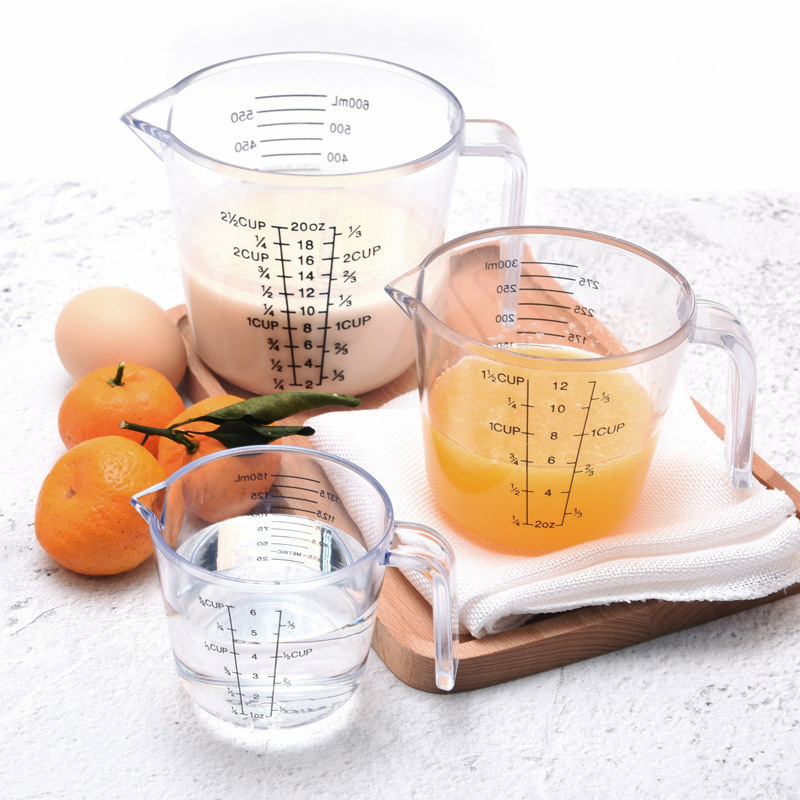 Ca đong chia vạch, ly đong chia vạch định lượng 150ml và 300ml chất liệu nhựa cao cấp an toàn cho người sử dụng