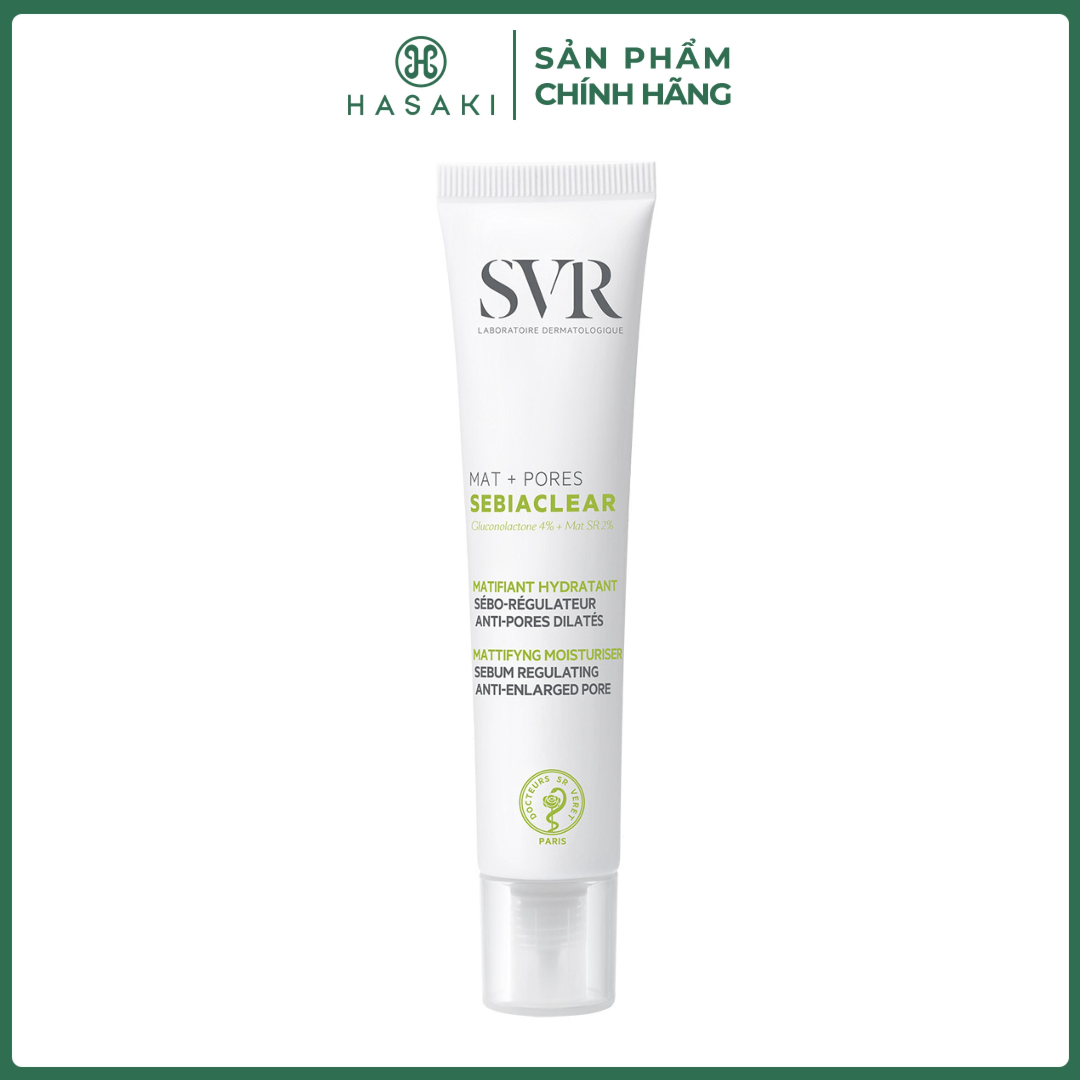 Kem Dưỡng SVR Kiềm Dầu, Se Khít Lỗ Chân Lông 40ml (Mới) Hasaki Sản Phẩm Chính Hãng