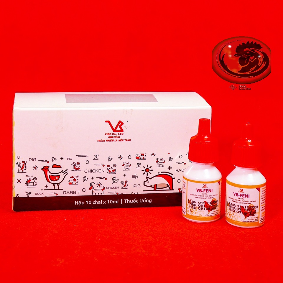 Combo 4 lọ vb - feni chuyền khò khè, sỗ mũi phân xanh phân trắng 1 lọ 10 ml