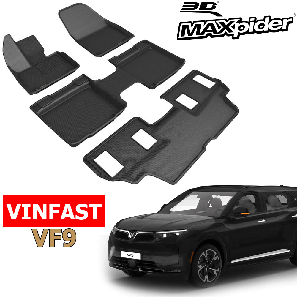 Thảm Lót Sàn VINFAST VF9 chính hãng 3D MAXpider KAGU 2022 2023 2024 2025