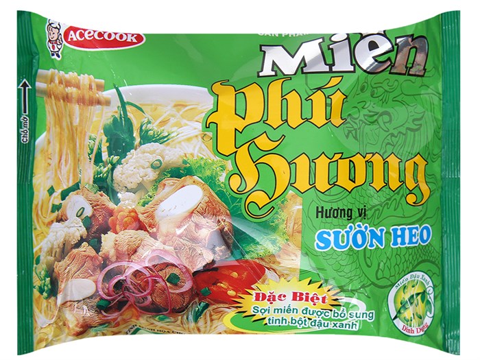 1 Gói Miến Phú Hương Hảo Hạng Vị Sườn Heo Thùng 58g- B093