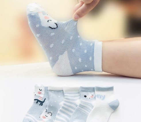 Vớ lưới hè thu xinh cho bé set 5 đôi