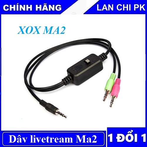 Dây livestream, Dây 3 màu, Jack MA2 bộ mic thu âm chuyên nghiệp , sử dụng dễ dàng