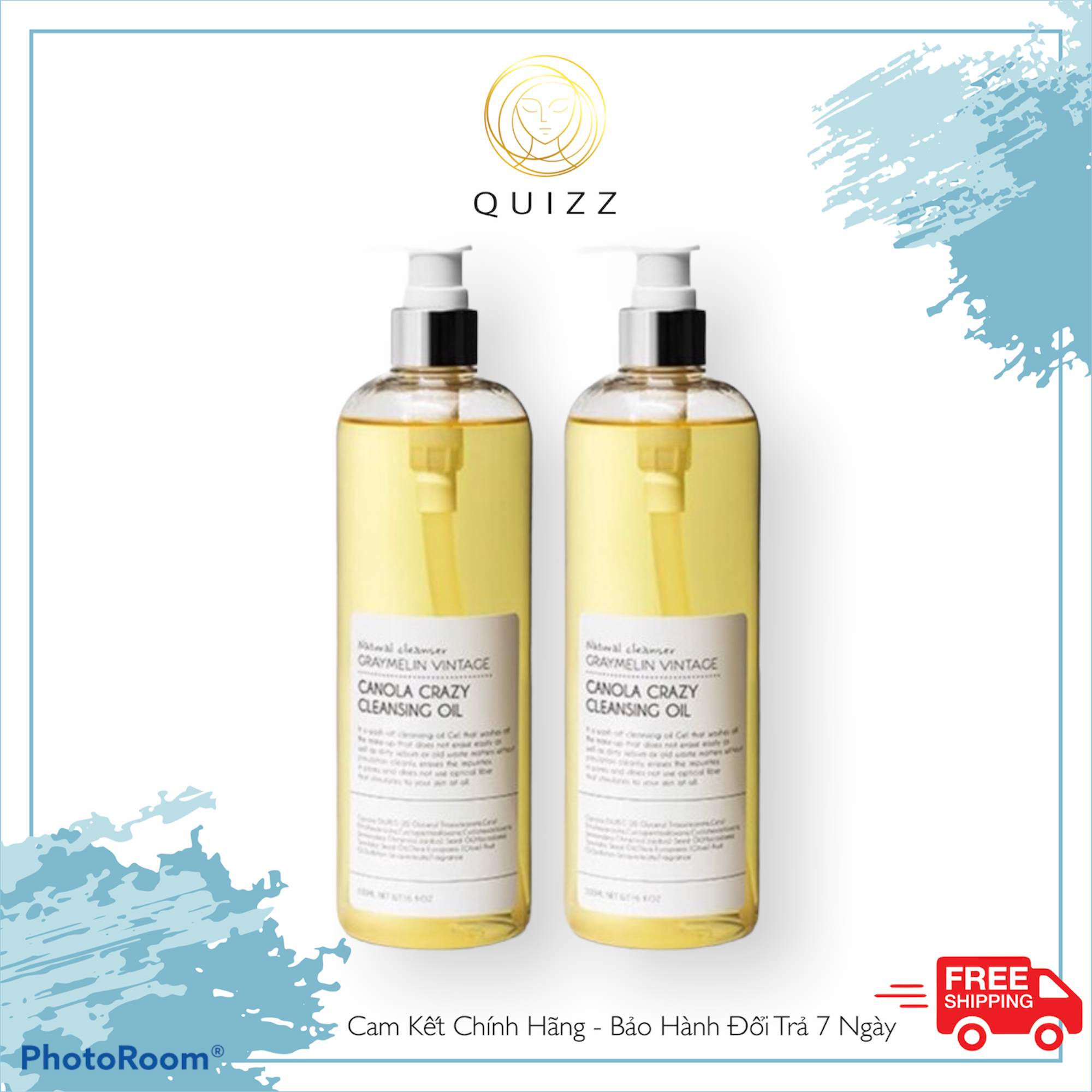 Dầu Tẩy Trang Hoa Cải Graymelin Vintage Oil 500ml_Quizz Cosmetics