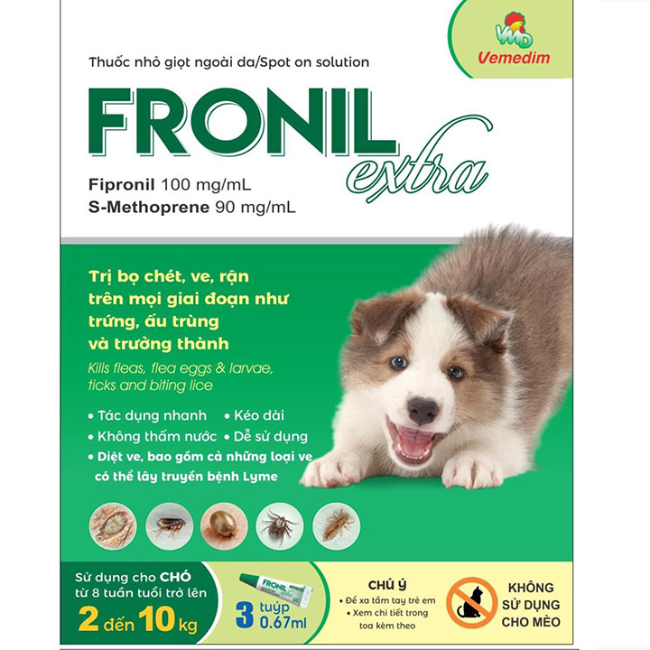 Nhỏ gáy fronil extra cho chó 0.67ml - cutepets