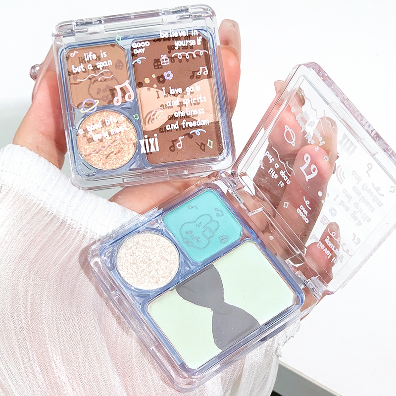 Xixi eyeshadow, long lasting matte eye shadow, blush, eye shadow for easily make up matte color-Natural Beauty 4U