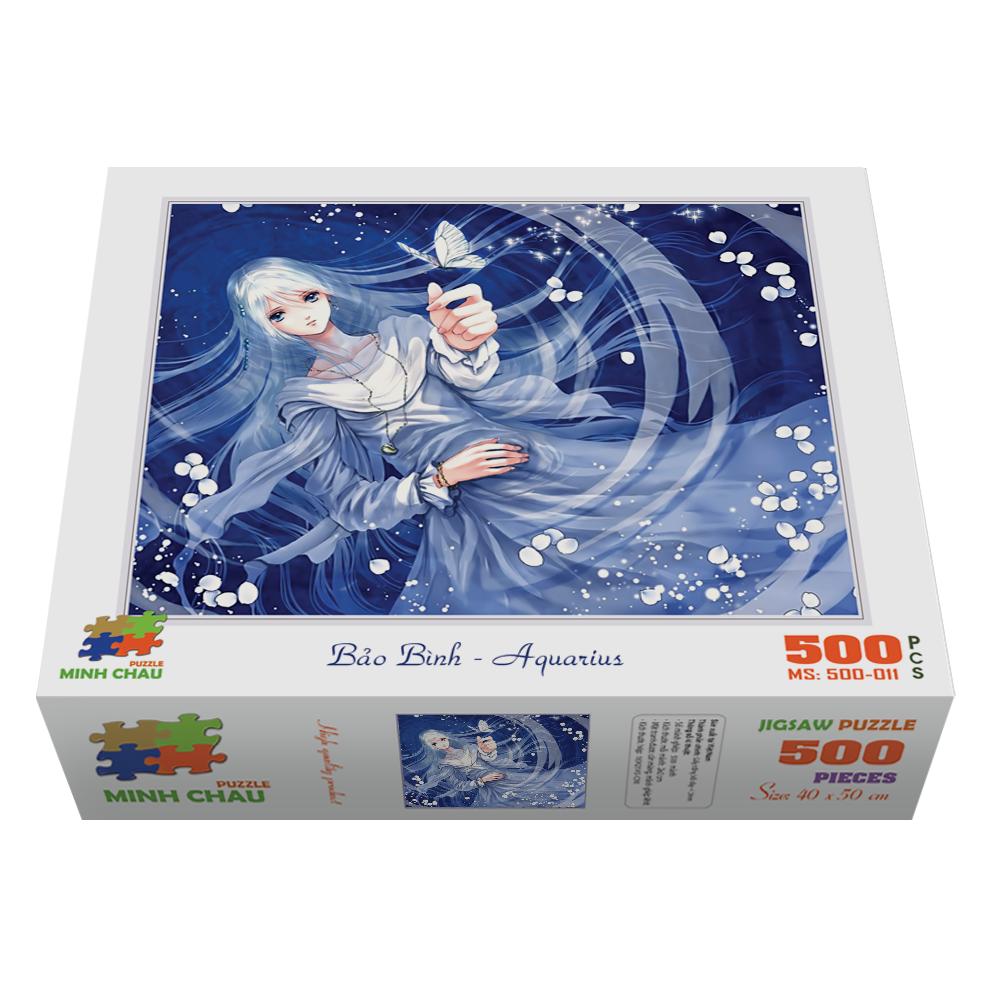 [HCM]Bộ tranh xếp hình cao cấp 500 mảnh ghép – Bảo Bình (40x50cm)