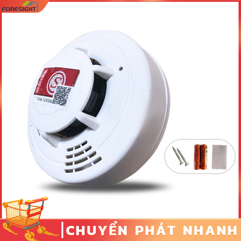Chuông báo cháy báo khói không dây báo cháy tự động cảm biến khói dùng pin độ nhạy cao còi báo cháy độc lập fo