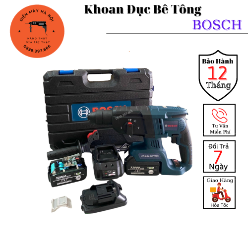 Máy Khoan Bê Tông Dùng Pin BOCH 118V 3 Chức Năng Khoan Đục Khoan Bê Tông Hàng Cao Cấp