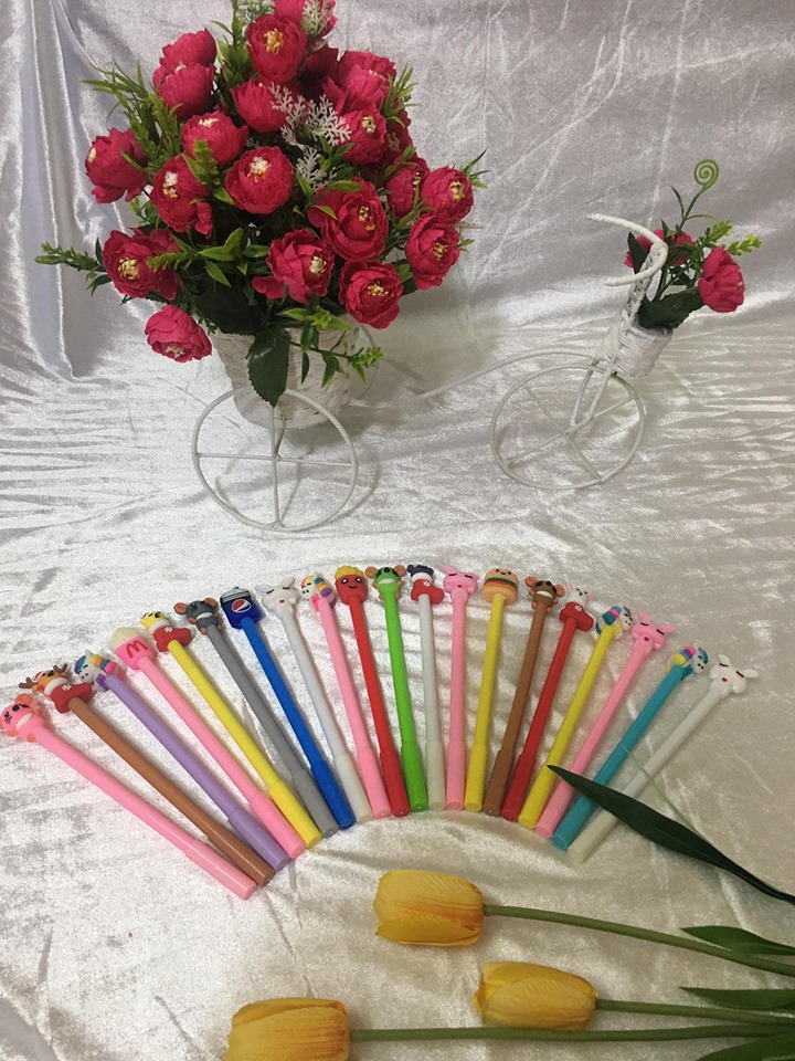 ( Mực Tím ) 10 Bút Mực Nước Màu Tím Kiểu Dáng Cute