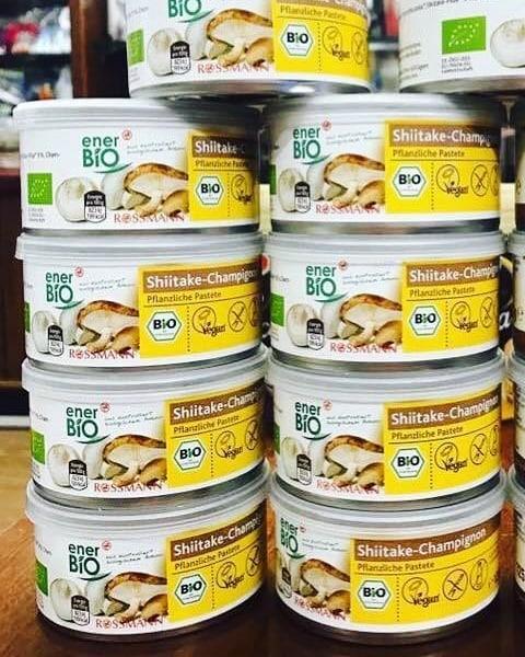 Pate nấm hương hữu cơ thuần chay Đức enerBio 125gram. Hạn sử dụng 9/2020