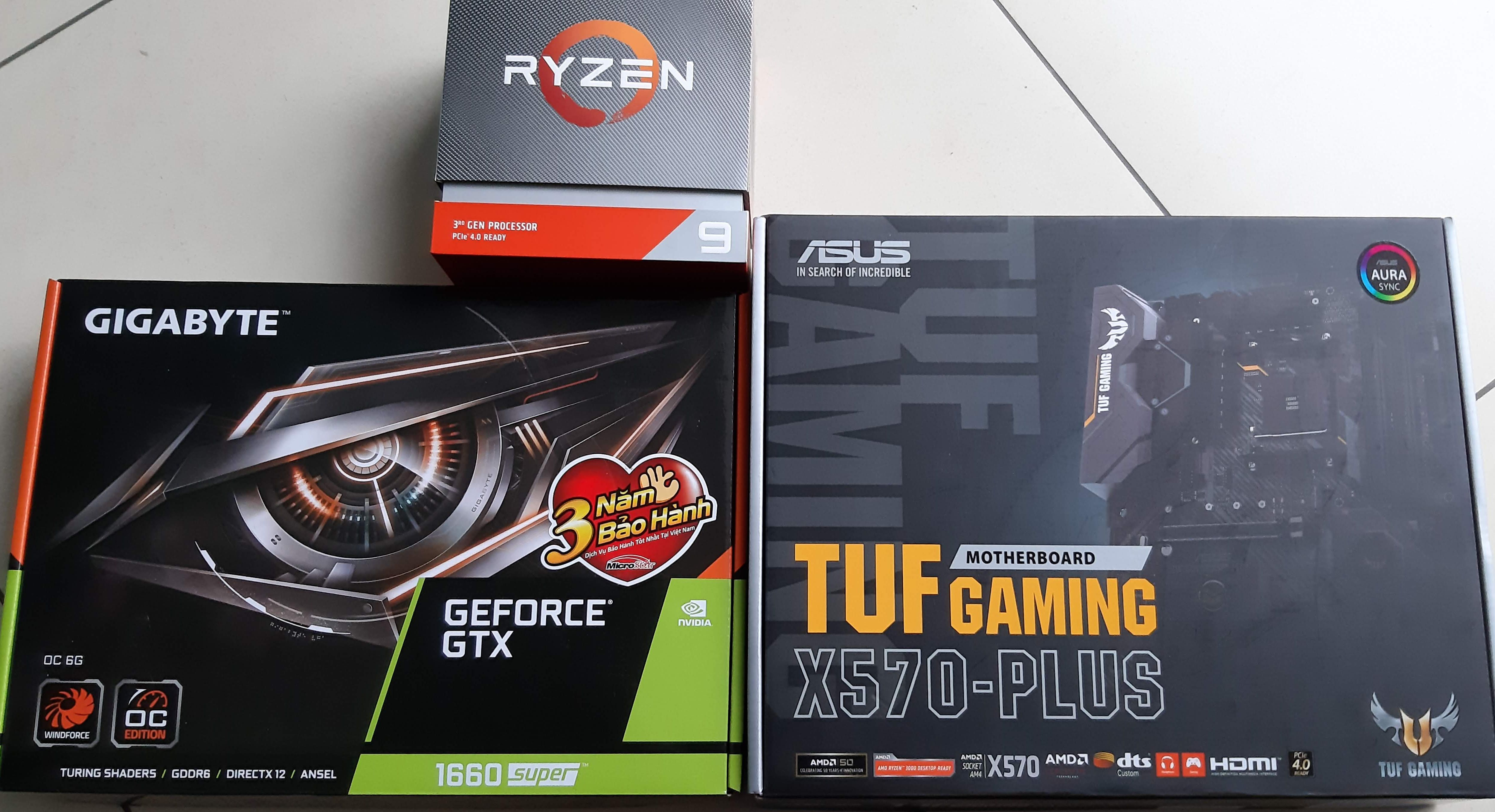 Cần ra đi bộ AMD Ryzen 9 3950x cấu hình khủng, chơi game, đồ hoạ - Giá còn thương lượng.