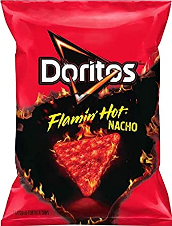BÁNH SNACK BẮP FRITOLAY'S DORITOS FLAMMIN HOT NACHO 198.4G- nhập khẩu Mỹ
