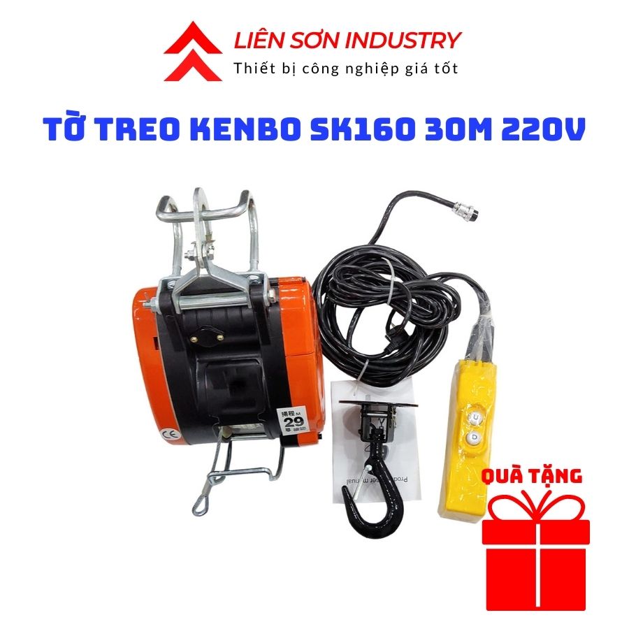 Tời nhanh kenbo sk160 30m 220v - cơ khí liên sơn