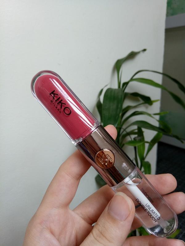 Son kem lì Kiko unlimited double touch 110 spicy rose