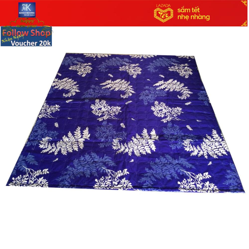 Chăn chần gòn lá me xanh 180cm x 200cm