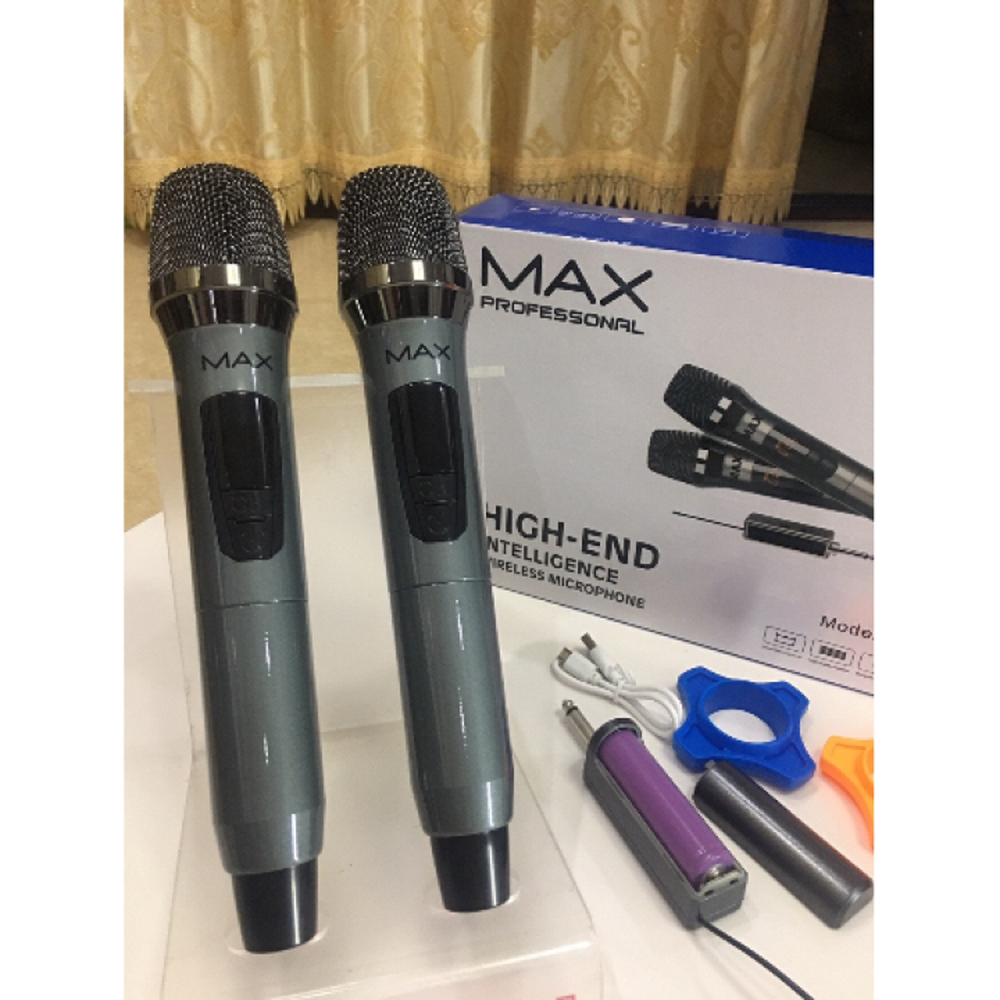 Trọn Bộ Micro Yamaha Không Dây Đa Năng Cao Cấp MAX 39 UHF 2 MICMicro không dây Mic Bluetooth Mic karaoke Cho Loa Kéo Loa Kẹo Kéo Loa Không Dây Mic Đa Năng. BH 12 THÁNG