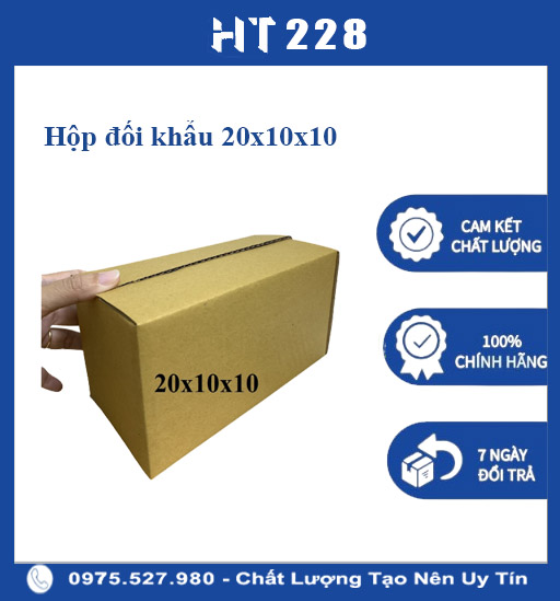 Combo 50 chiếc hộp hộp giấy carton size 20x10x10 cm. để đóng gói hàng hóa