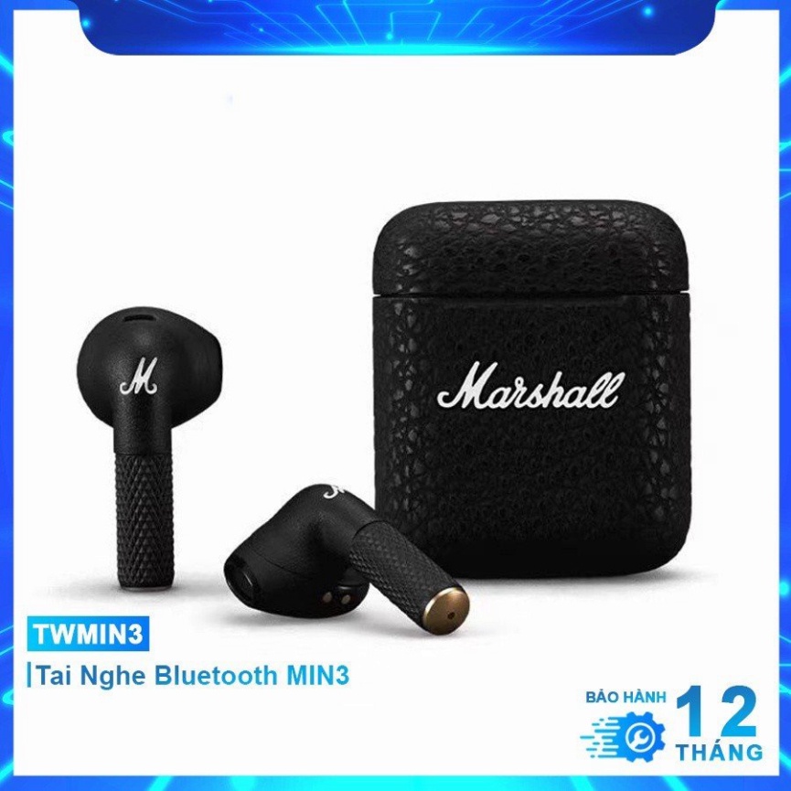 Tai nghe bluetooth không dây marshall minor iii âm thanh nổi chất lượng cao kiểu dáng hiện đại pin 5h hot new new