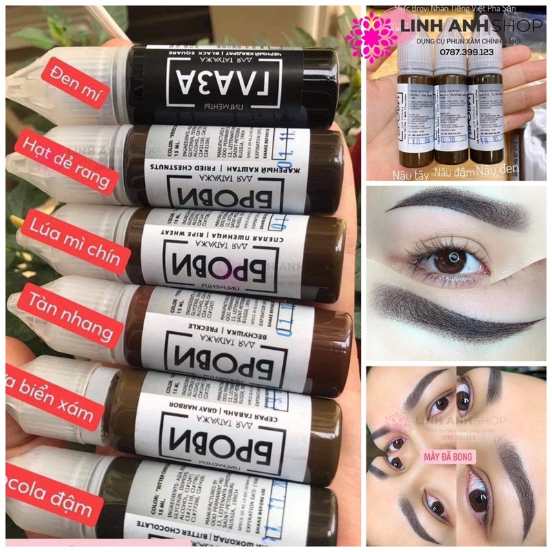 Mực BROVI 5ml Phun Xăm Mày Mí