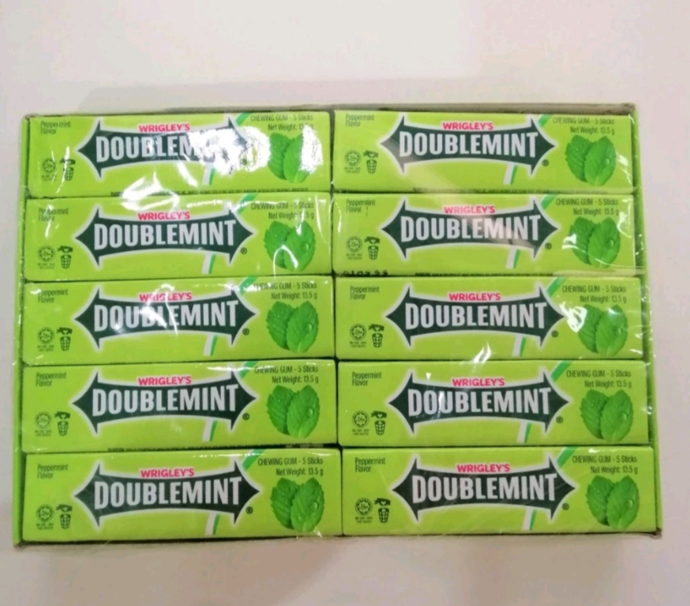 Kẹo Sing-gum Doublemint Hương Bạc Hà 1 thanh