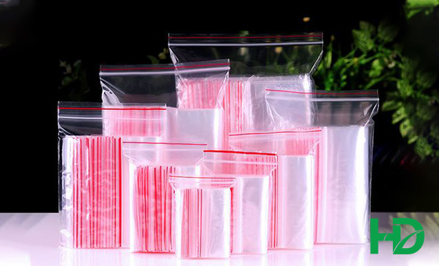 100g Túi zip chỉ đỏ loại dày đẹp - Ấn vào chọn size - (bịch PE vuốt mép đựng phụ kiện, gia vị, thực phẩm, thuoc tay)