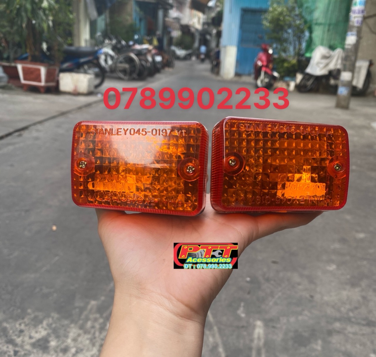 Xi nhan trước xe cub 82 - 84 - dd - dh - custom