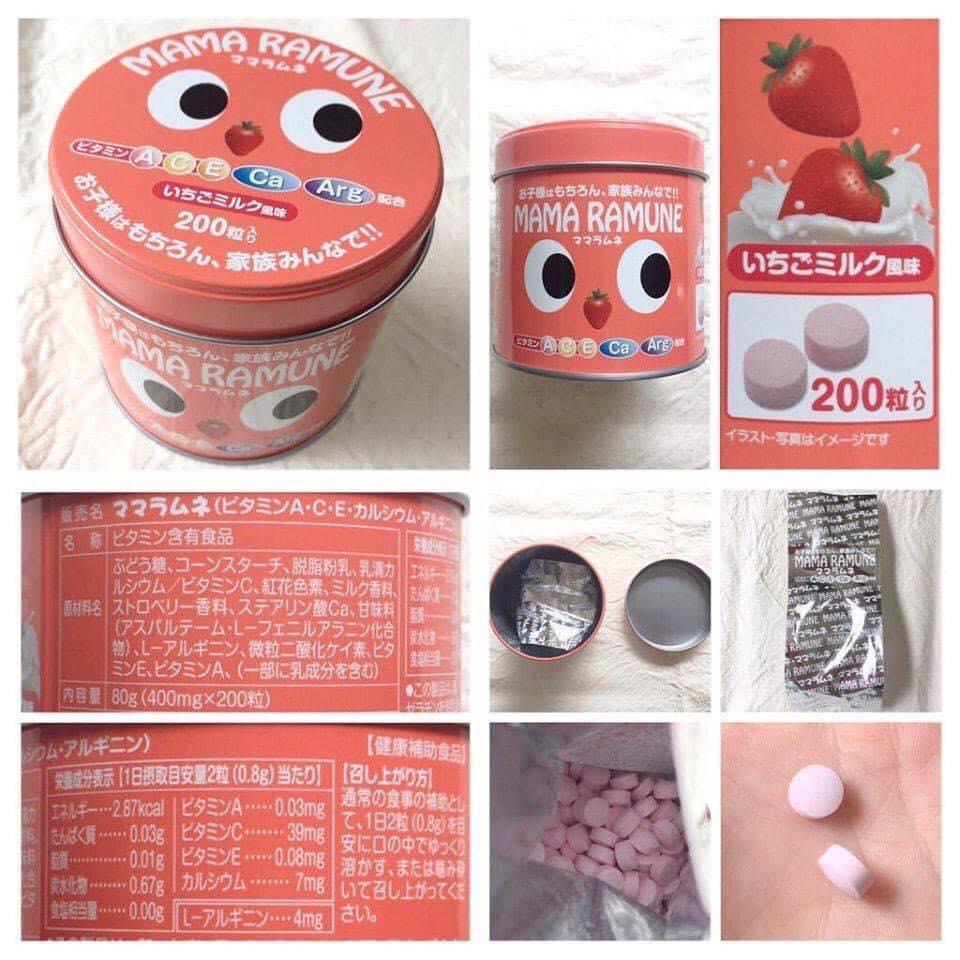 Kẹo cho trẻ biếng ăn Mama Ramune Nhật Bản